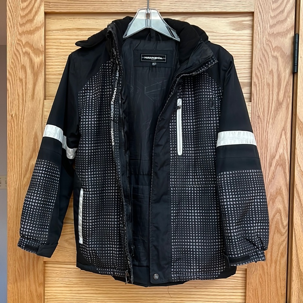 Hawke Winter jacket with removable hood size10/12
